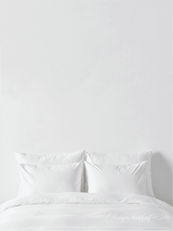 Vỏ gối nằm Cotton Sateen trắng trơn 300 sợi mềm mại 5 VGT250 3 01