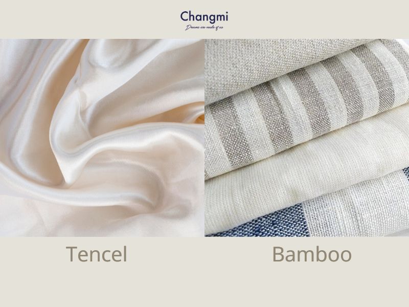 Vải Tencel là gì? Ưu điểm và ứng dụng của vải Tencel 2 So sánh vải Tencel và vải Bamboo sợi tre