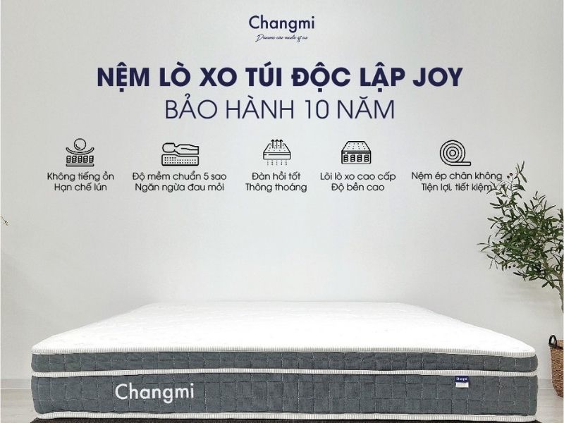 Bảng kích thước đệm tiêu chuẩn trên thị trường hiện nay 3 Joy spring mattress