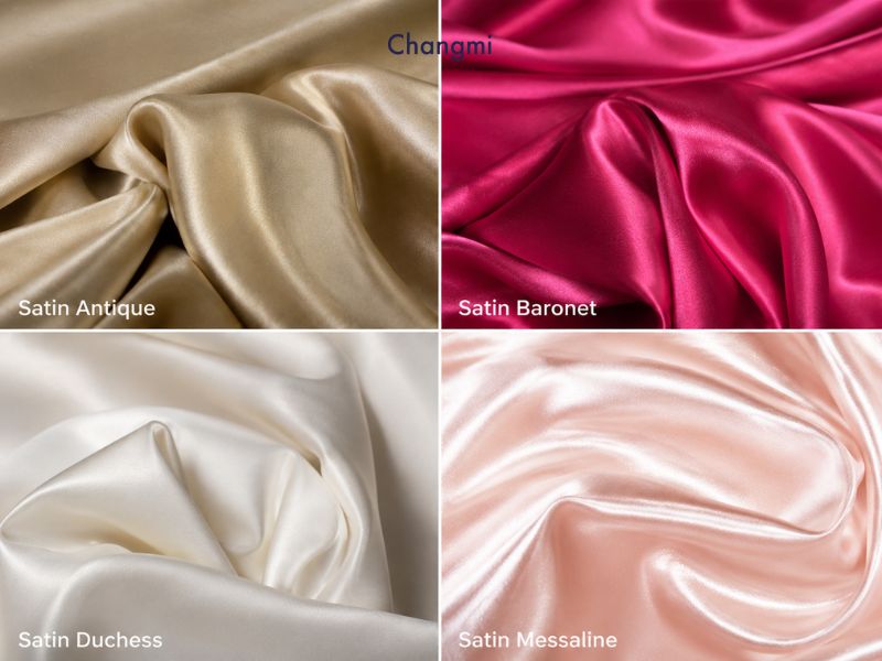 Lụa Satin là gì? Cách lựa chọn loại vải lụa Satin chất lượng 5 các loại Satin khác