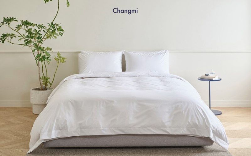 Cách chọn chất liệu chăn ga cho mùa hè mát mẻ, thoáng khí không bị nóng 7 chăn ga Cotton Percale