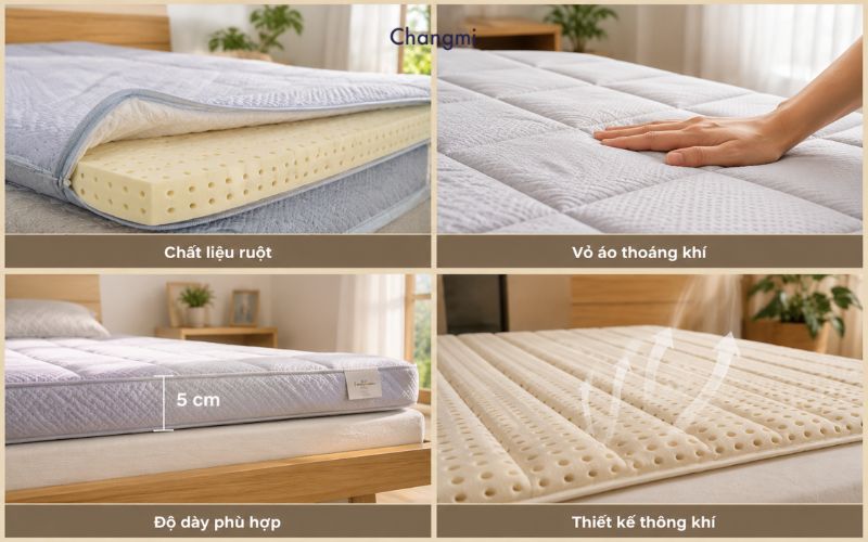 Topper là gì? Cách chọn Topper nệm êm ái dễ vệ sinh khi sử dụng 7 Chọn đúng Topper sẽ giúp giường ngủ êm ái mà vẫn thông thoáng